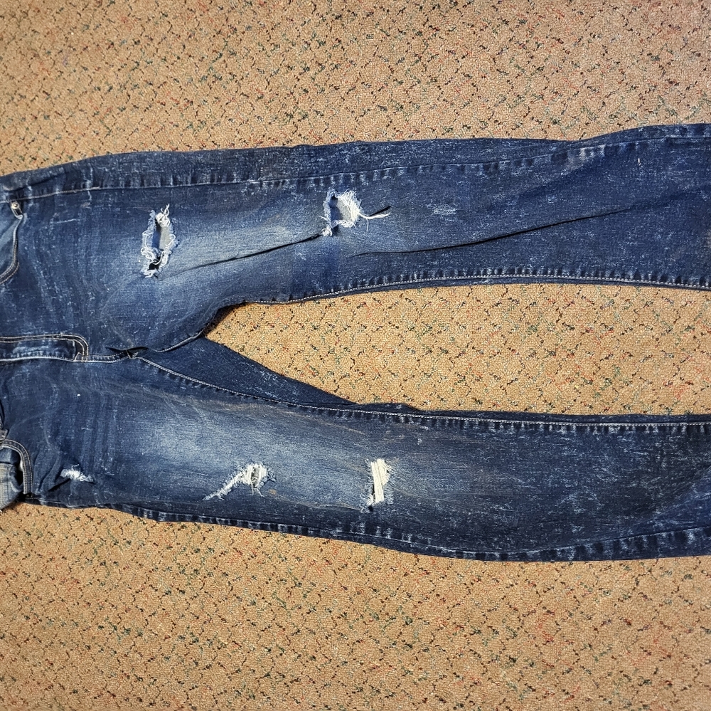 Blue Skinny/straight Jeans